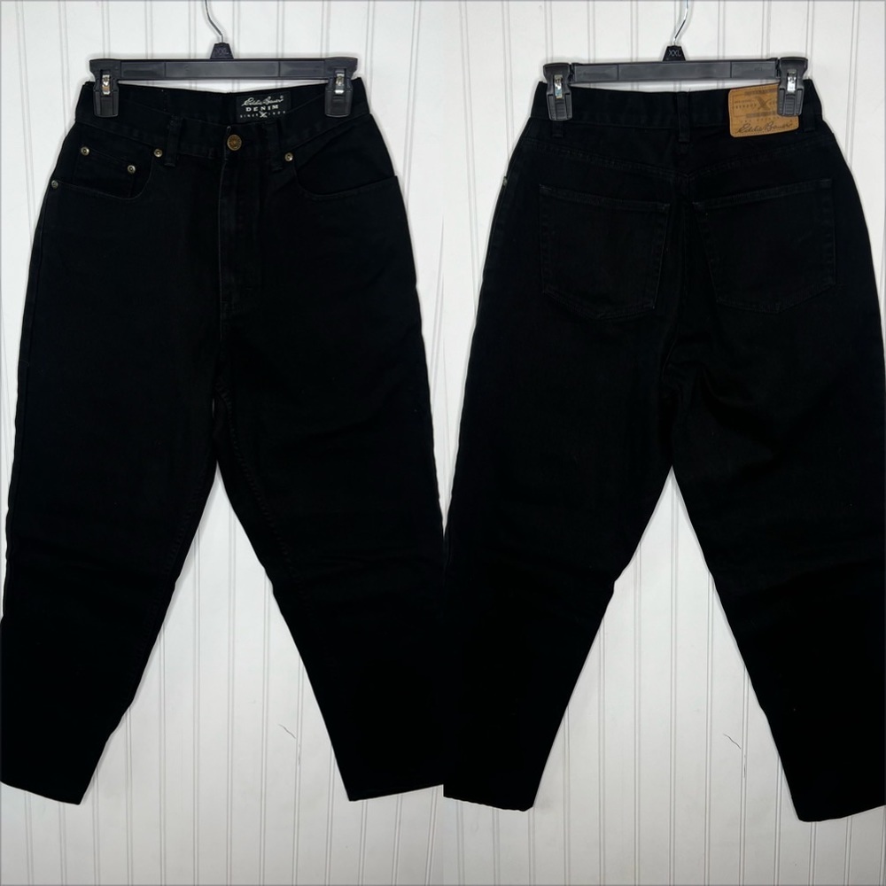 High Rise Easy Fit Black Jeans Size 25X 27